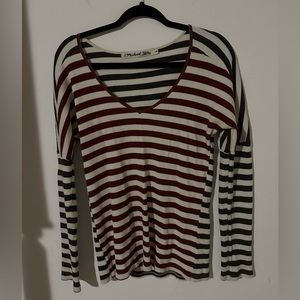 Michael Stars Women’s Waffle Knit Striped Top